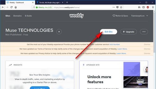 Hướng dẫn tạo website miễn phí với Weebly
